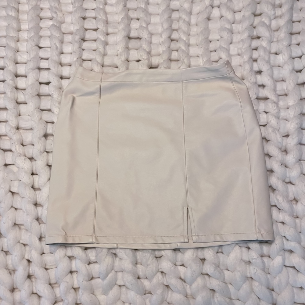 Faux Leather Skirt